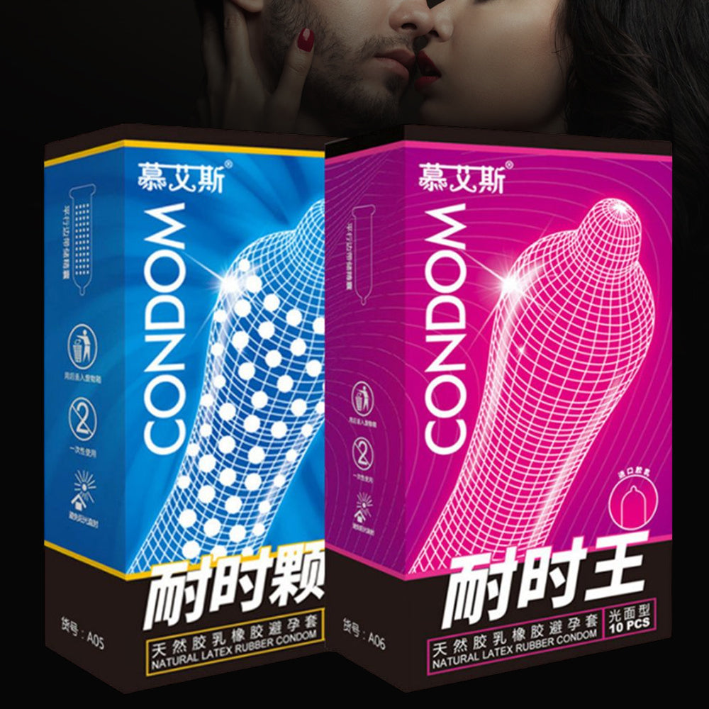 10pcs Particle Penis Sleeve Cock Spike Condoms Delay Ejaculation Contraception Dotted Sex Toys For Men G-dot Spot Simulation - Seprincess