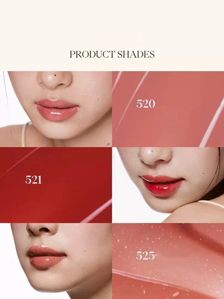 Joocyee Glazed Rouge Upgrade Crystal Frozen Film Version Moisturize Glass Lipstick Lip Makeup Smoky Longlasting Lipstick