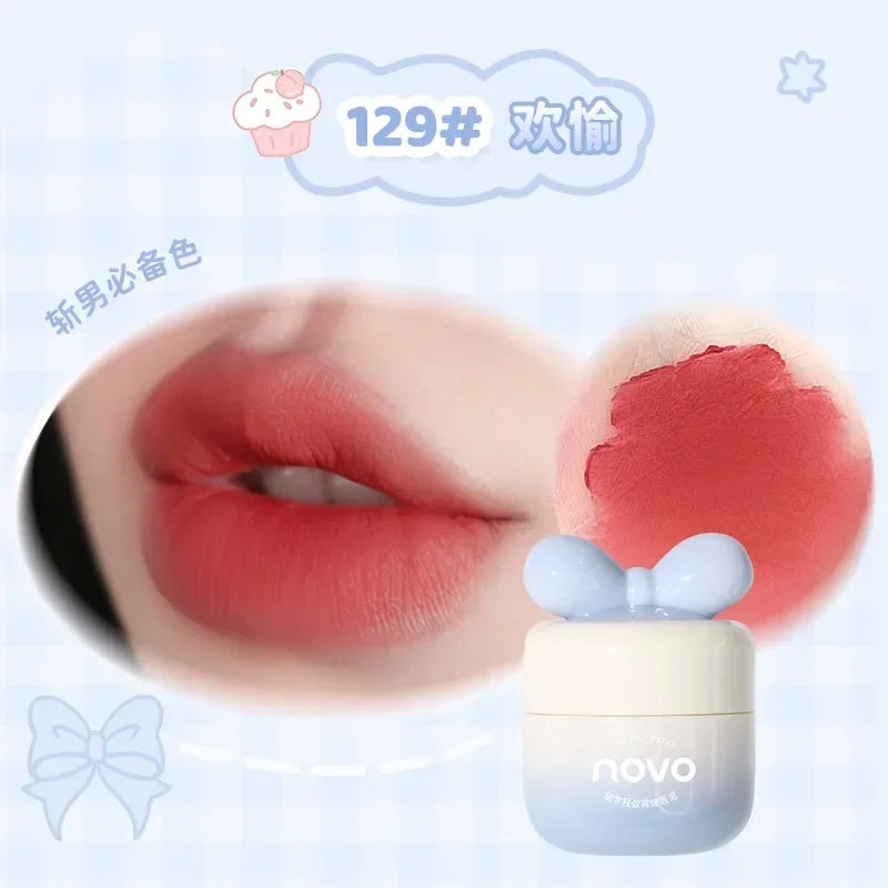 Moist Crystal Jelly Lip Gloss Mirror Water Lipstick Cute Mushroom Shape Lip Makeup Waterproof Lasting Pumpkin Peach Lip Tint - Seprincess