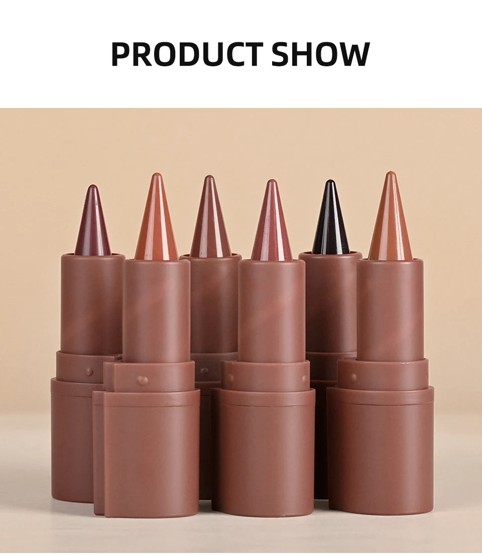 Matte Liner Lipstick Pen Gradient Lip Liner Red Brown Lipsticks Pencil Lasting Waterproof Lip Stick Sexy Women Lip Cosmetics - Seprincess