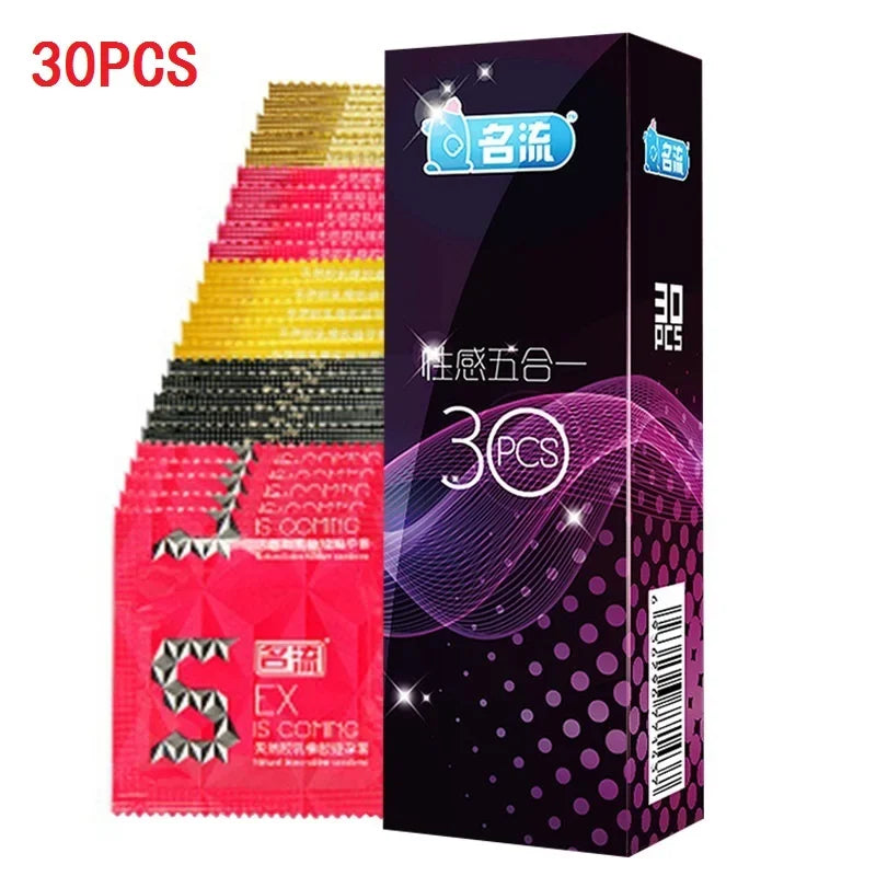 24/30pcs Super Ultra Thin Condoms Intimate Good Sex Products Condone Sex Product Natural Latex Penis Sleeve Long-lasting for Men - Seprincess