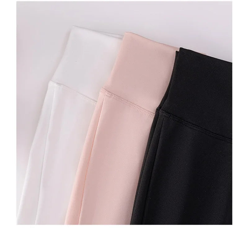 Girl Shark High Waist Slim Lift Hip Bottom Spring and Autumn Wear Flared Integrated Pants Comfortable and Breathable