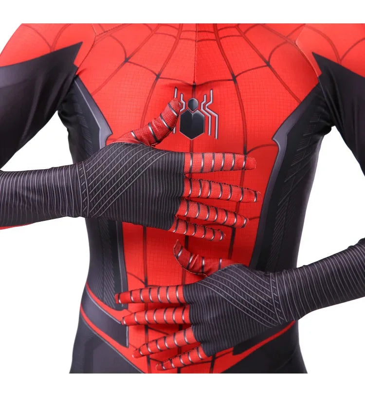 High Quality Superhero Spidermans Costume Bodysuit For Adult Spandex Zentai Halloween Party Cosplay Jumpsuit 3D Style - Seprincess