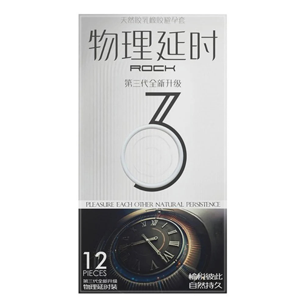 52mm Condoms Long Lasting Penis Sleeves 12pcs Glossy Time-delay Condoms Natural Latex Adult Erotic Products Safer Sex Shop - Seprincess