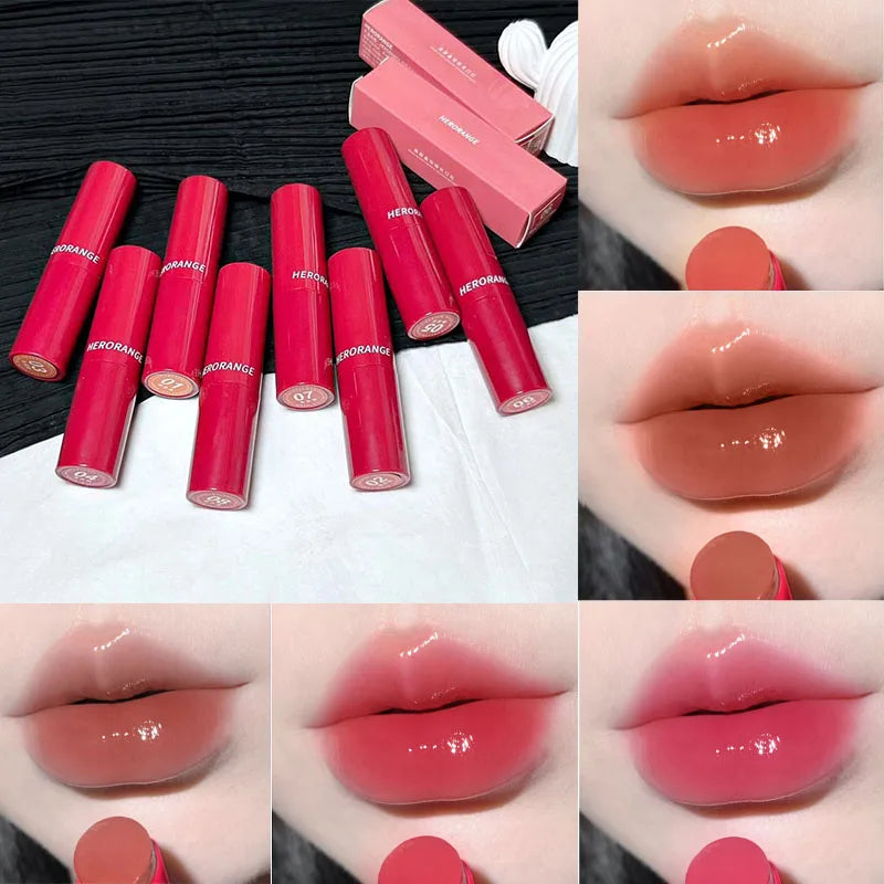 Mirror Water Light Lip Gloss Jelly Lipstick Pencil Long Lasting Moisturizing Solid Lip Tint Balm Women Make Up Beauty Cosmetics - Seprincess