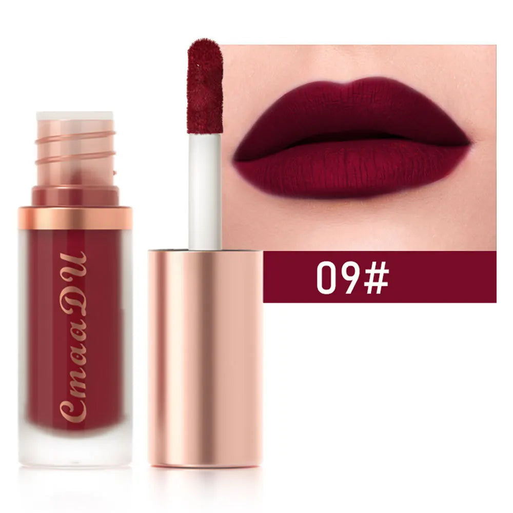 CmaaDu Velvet Matte Liquid Lipstick Waterproof Long Lasting Nonstick Cup Mate Nude Red Lip Stick Lint Tube Makeup Cosmetics Lips - Seprincess