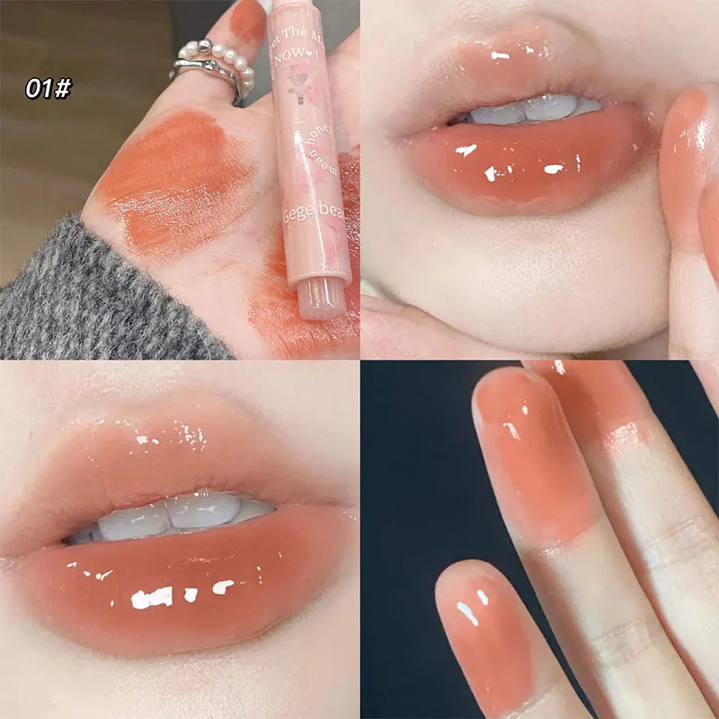 Florettes Jelly Love Lipstick Flower Knows Water Gloss Lip Gloss Non-stick Cup Mirror Lip Tint Cheap Korean Make-up Wholesale - Seprincess