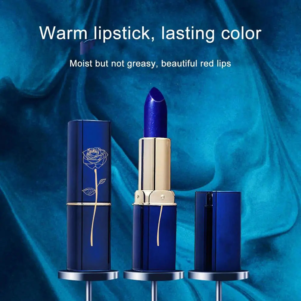 Color Changing Lipstick Magical Blue Lipstick Color Change Lipstick Moisturizing Non-stick Cup Waterproof Lip Gloss For Women - Seprincess