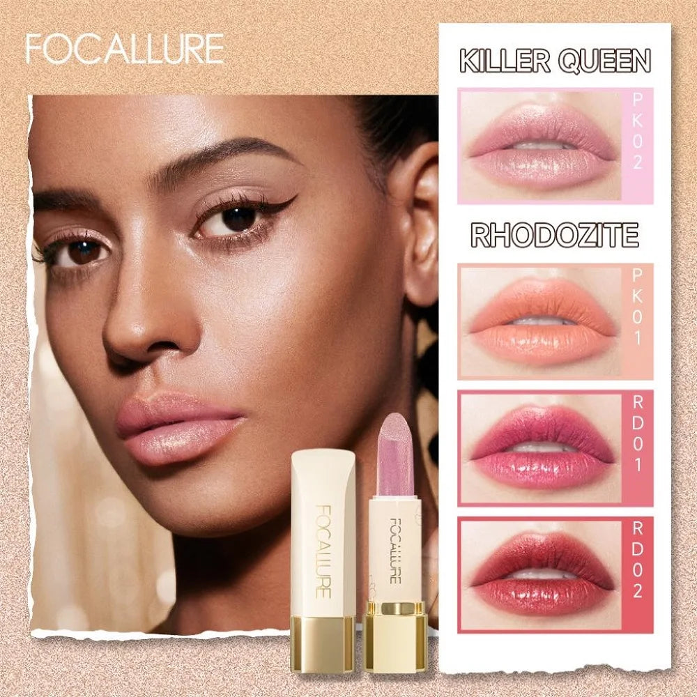 FOCALLURE Wholesale 8 Pcs/Set Diamond Shiny Lipstick Moisturizing Long Lasting Shimmer Lip Tint Lip Balm Pen Makeup Cosmetics - Seprincess