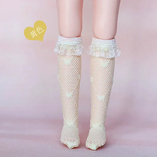 Blyth Dolls Lace Socks Knee Highs Socks Stocking for 1/6 Doll Clothes accessories(fit Azone, Pullip,Barbies, Blyth, 1/6 Doll)