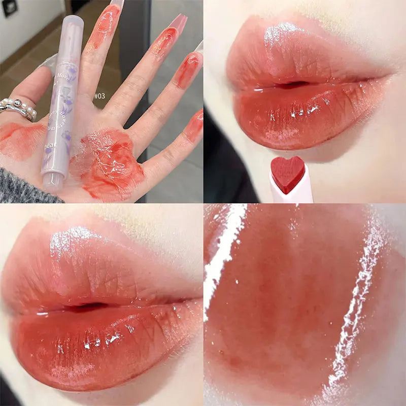 Florettes Jelly Love Lipstick Flower Knows Water Gloss Lip Gloss Non-stick Cup Mirror Lip Tint Cheap Korean Make-up Wholesale - Seprincess