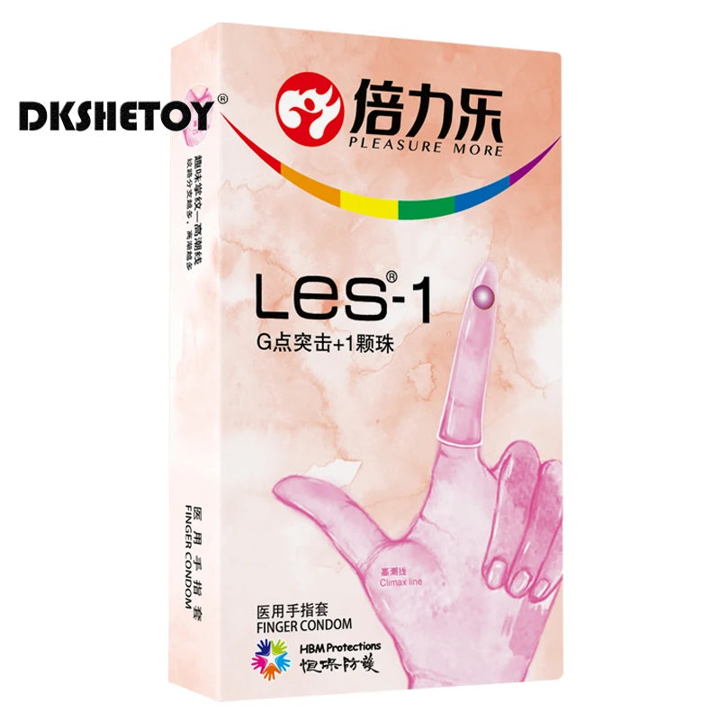 8PCS Finger Condoms Vagina G Spot Stimulation Natural Latex Finger Sleeves cock sex toys for couples Female Condom for adults 18 - Seprincess