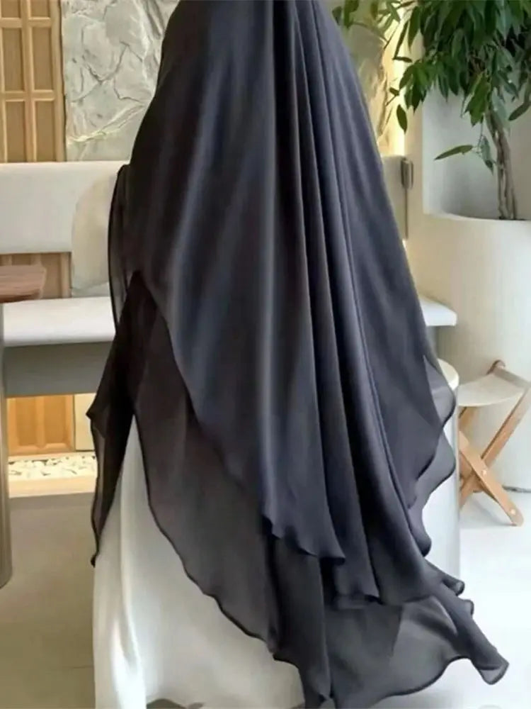 Ramadan Khimar Abaya Saudi Arabia Turkey Islam Muslim Hijab Dress Prayer Clothes Abayas For Women Kebaya Robe Femme Musulmane - Seprincess