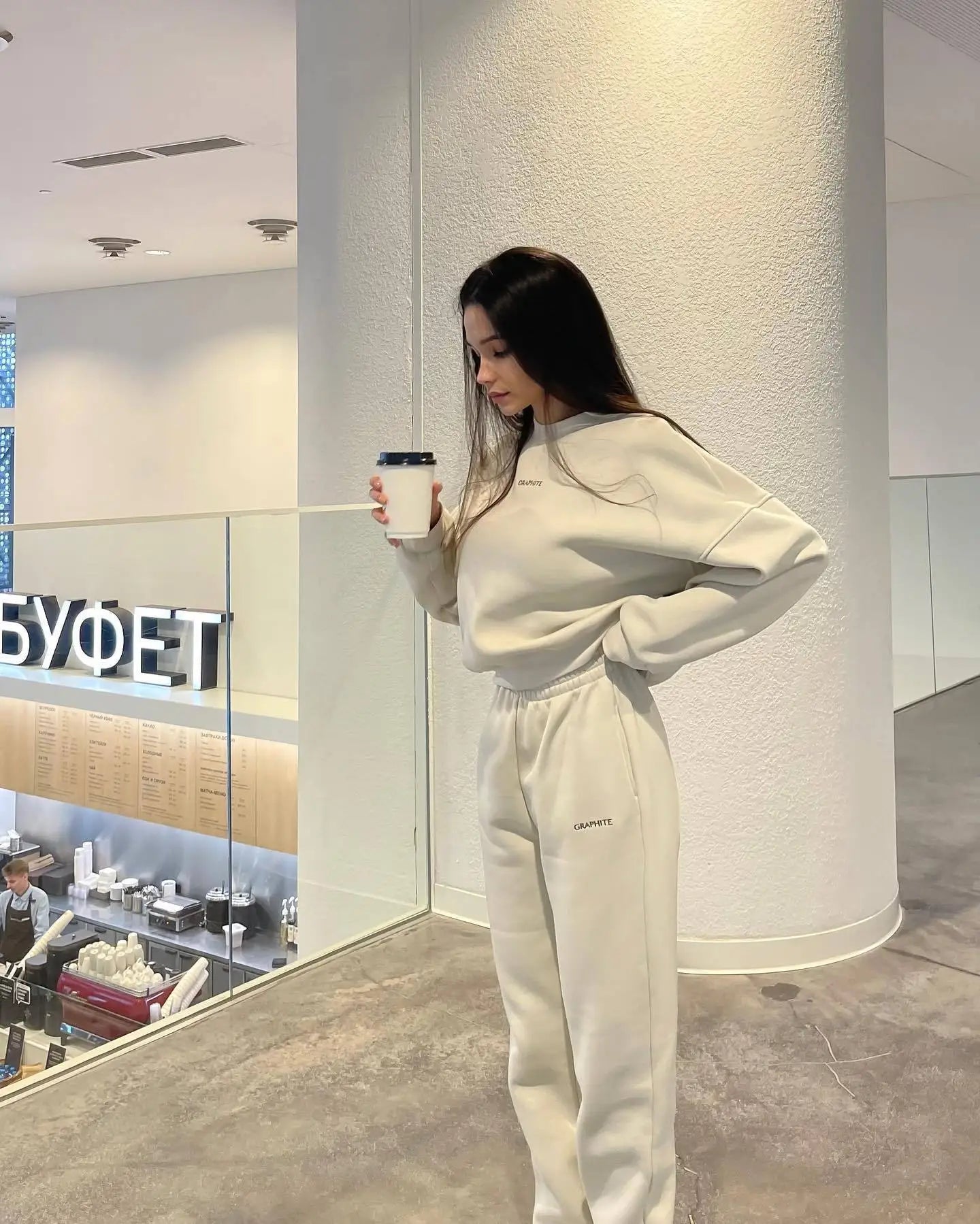 Autumn And Winter New Casual Sports Women's Suit Fashion Solid Color Simple Warm Pants Hoodie Female 2 Piece Set 2024 - Seprincess