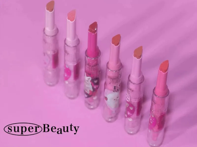 【New Arrival】FLORTTE Shimmer Lipstick Solid Lip Balm Moisturizing Water Gloss Lip Glaze - Seprincess