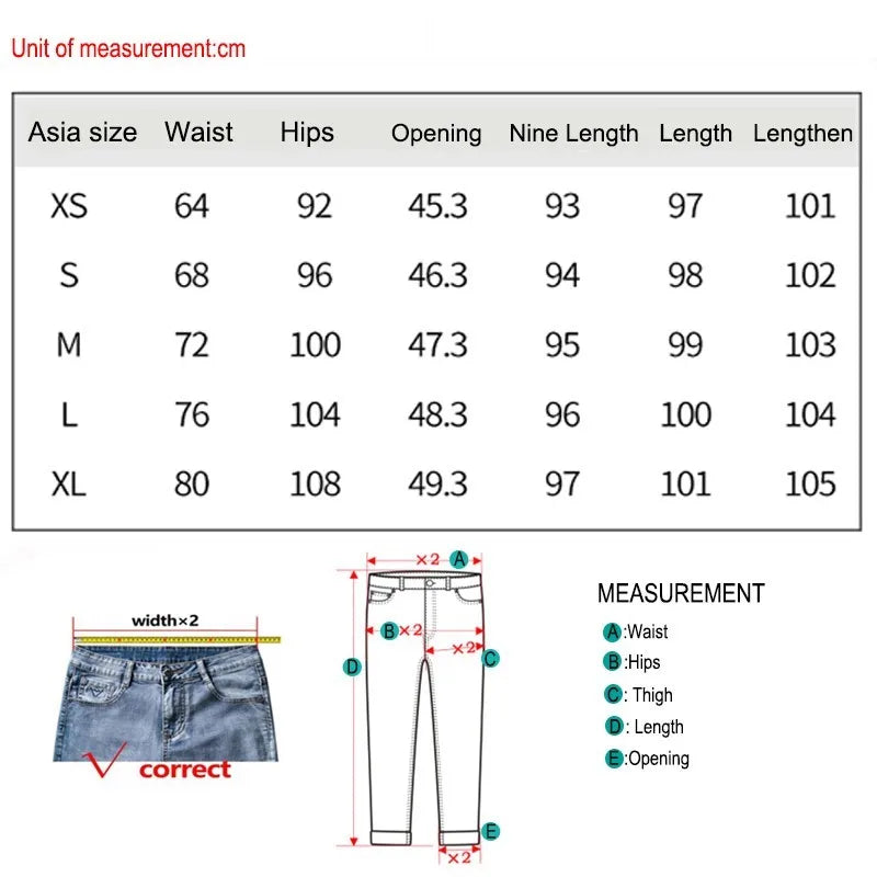 Denim Jeans Women Casual Fashion Button Design Pants Loose Straight Brand High Quality New Arrivals Trousers