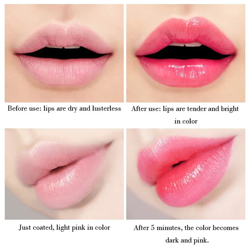 Aloe Vera Color Changing Lipsticks Waterproof Moisturizing Natural Lip Balm Long Lasting Nonstick Cup Makeup Lipstick Cosmetic - Seprincess