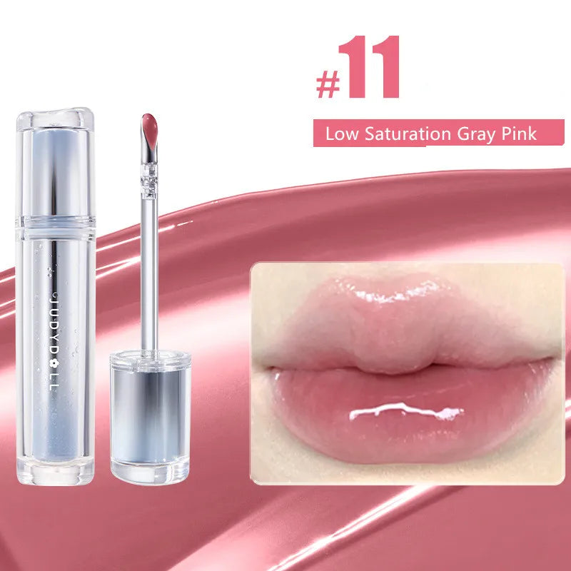 Judydoll Lip Glaze Lipstick Ice Iron Head  Moisturizing Liquid Lip Tint Mirror Gloss Lip Gel - Seprincess