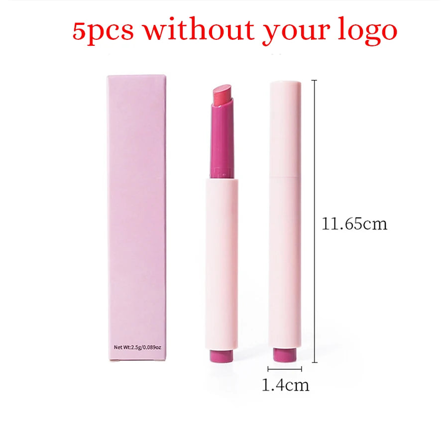 2.5g Private Label 6-color Lipstick Pen Custom Bulk Press-on Waterproof Non-fading Pop-lip Mirror Glaze Water Gloss Makeup Vegan - Seprincess