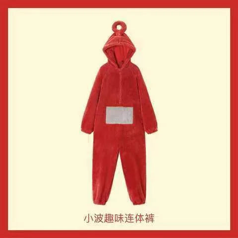 New Miniso Teletubbies Cartoon Adult Jumpsuit Costume Adult Onesie Pajamas Unisex Animal Clothes Cosplay Homewear Toy Gift - Seprincess