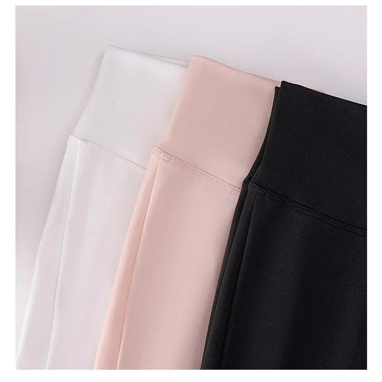 Children's Undershirts for Spring and Summer, Girls Wearing Flared Pants for Outdoor Wear, Sports Leggings, Elastic Leggings