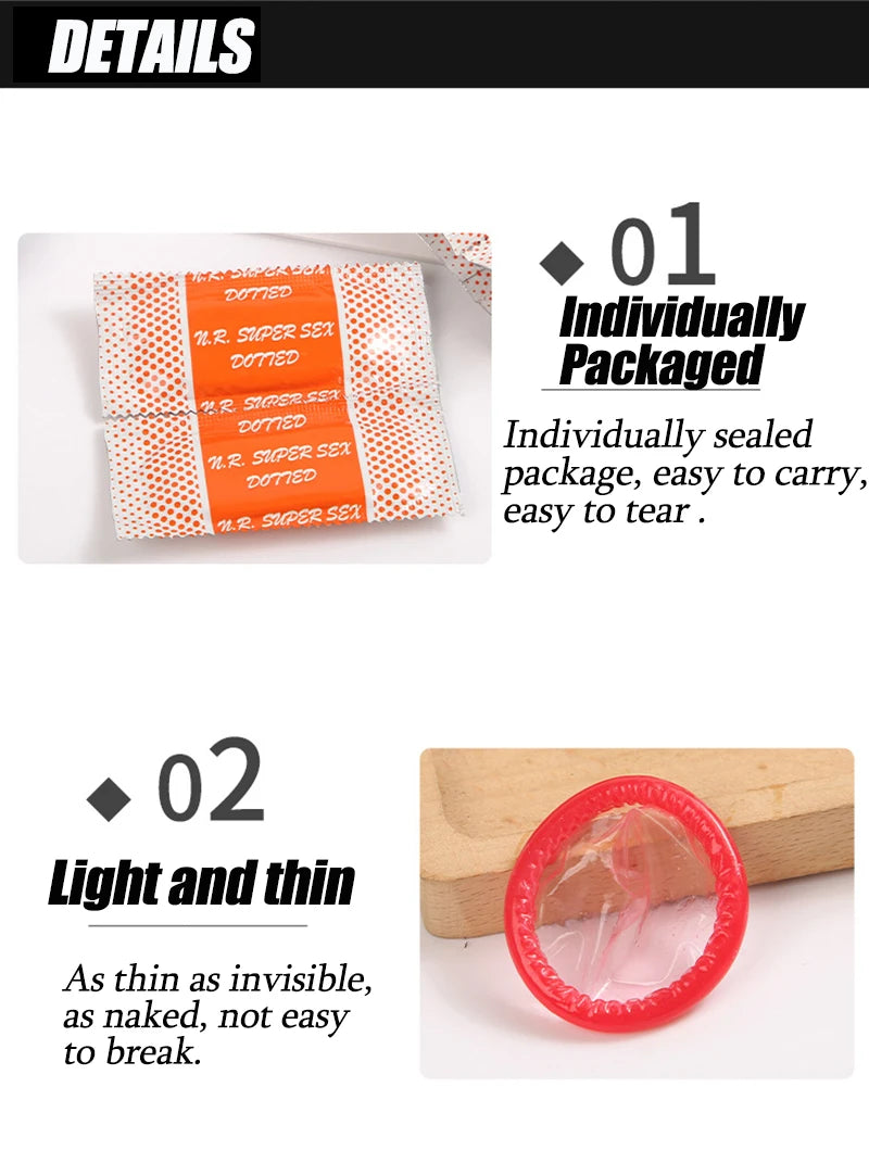 Hyaluronic Acid Condom Cock Penis Sleeve Natural Latex Lubrication Ultra Thin Condom Contraception Supplies Adults Sex Toy 성인용품 - Seprincess