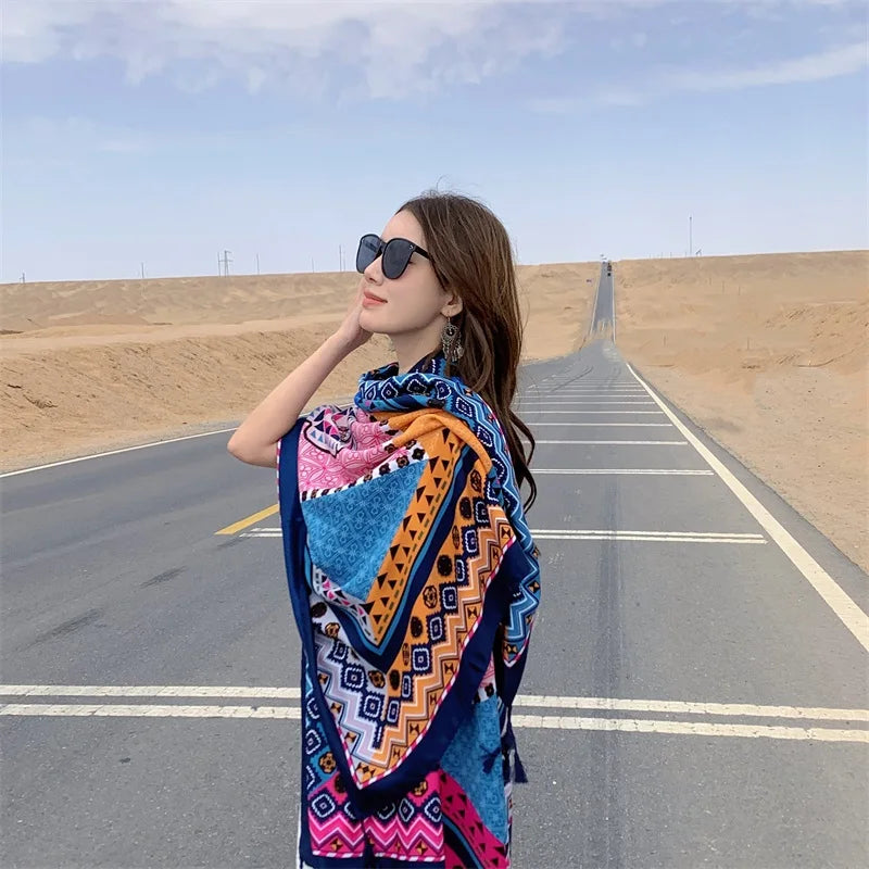 17 Styles 90x180cm Travel Beach Sunscreen Scarve Bikini Large Shawl Sarong Wrap Scarf Women Brazilian Swimsuit Bathing Cover-ups