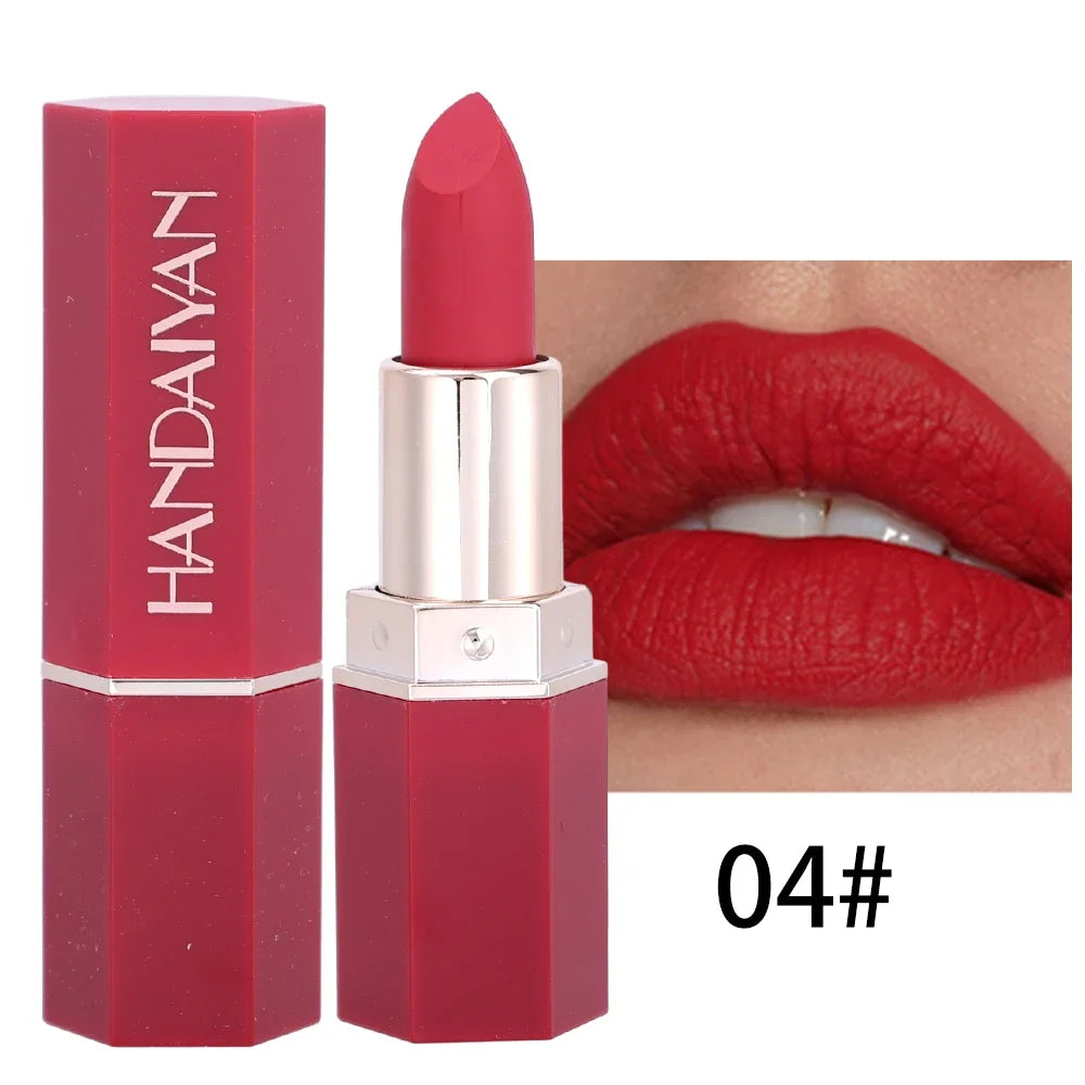 Nude Velvet Matte Lipstick Lasting Waterproof Color Rendering Non-stick Cup Lipstick Lips Liner Pencil Korean Makeup Cosmetics - Seprincess