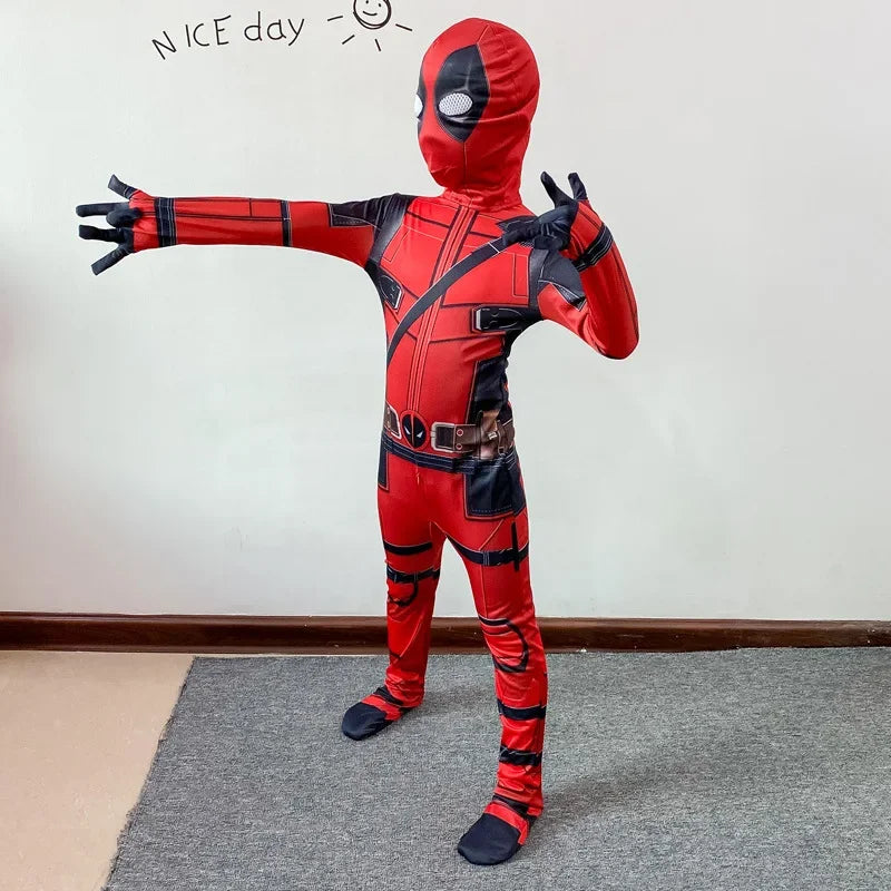 Deadpool Bodyguard Bodysuit Halloween Costume Children's Deadpool Cosplay Costume Adult Set - Seprincess