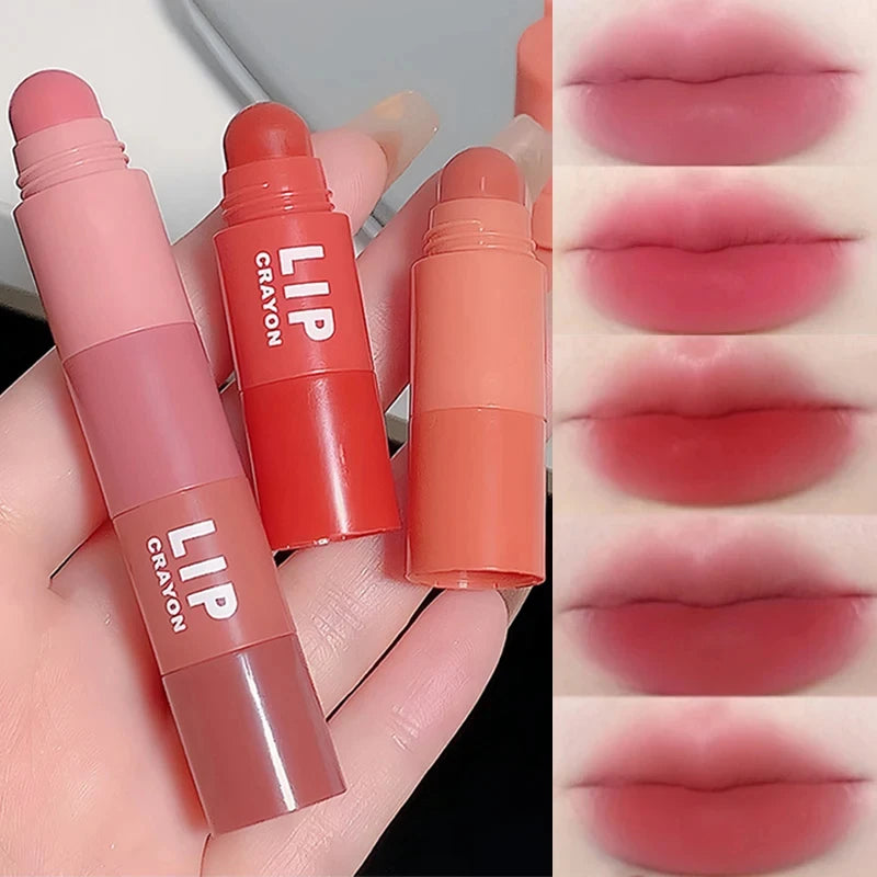 4 In 1 Matte Lipstick Pencil Kit Combo Velvet Sexy Red Lip Tint Non-stick Cup Multicolour Lipstick Pen Makeup Lips Cosmetic Set - Seprincess