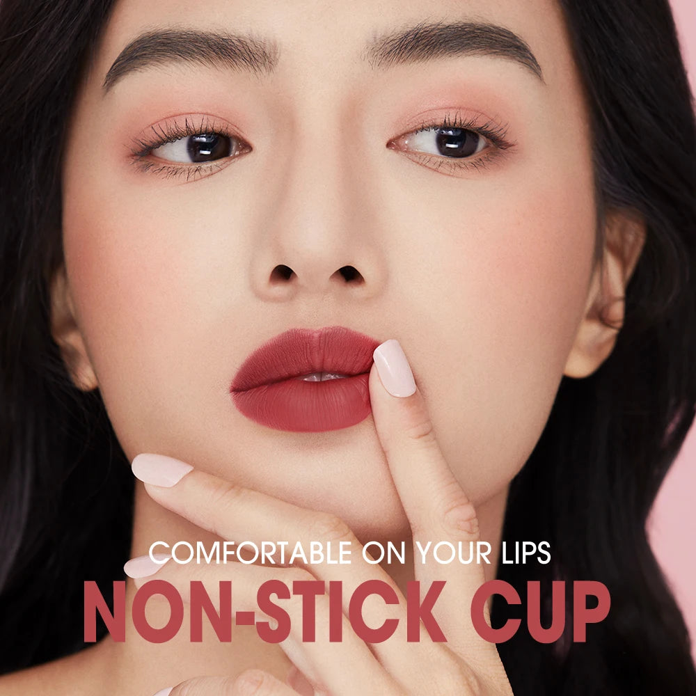 O.TWO.O Matte Lipstick Lip Tint 8 Colors Waterproof Long Lasting Non-stick Cup Sexy Highly Pigmented Velvet Lip Sticks Lip Stain - Seprincess