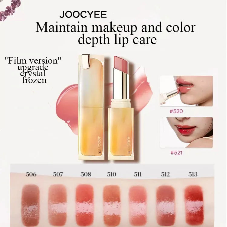 Joocyee Glazed Rouge Upgrade Crystal Frozen Film Version Moisturize Glass Lipstick Lip Makeup Smoky Longlasting Lipstick - Seprincess