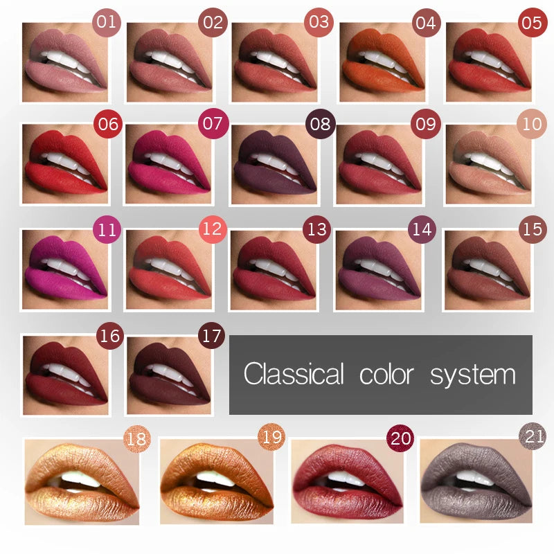 Korean Makeup Matte Lipstick Lip Stain Jelly Cheap Low Price Freeshiping Long Lasting 24 Hours Waterproof 24h Lips - Seprincess