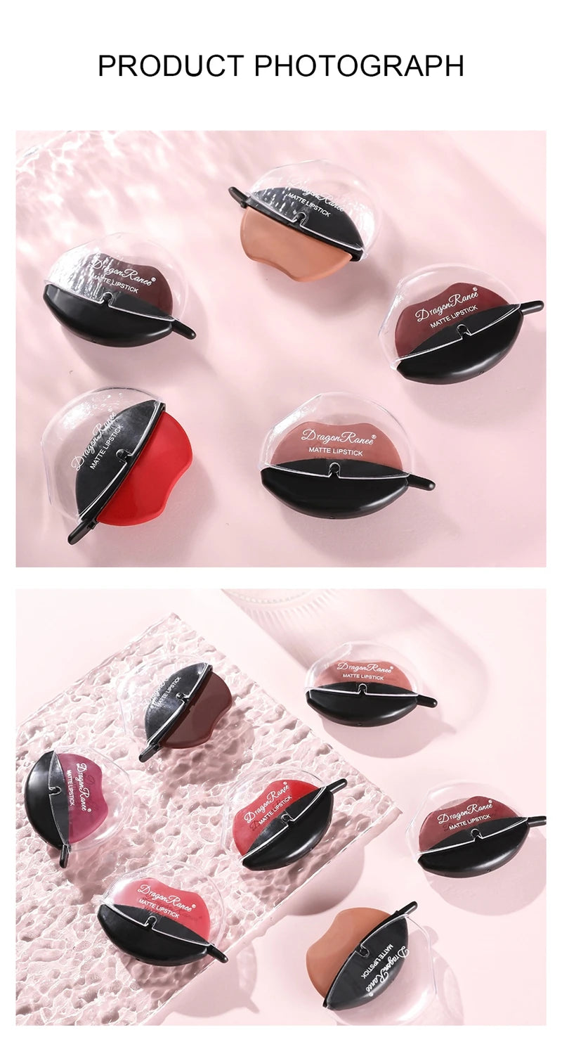 New Squeeze Into Lazy Lipstick Lip-shaped Lipstick Moisturizing Matte Lip Makeup Tint Waterproof Nonstick Cup Lipgloss Korean - Seprincess