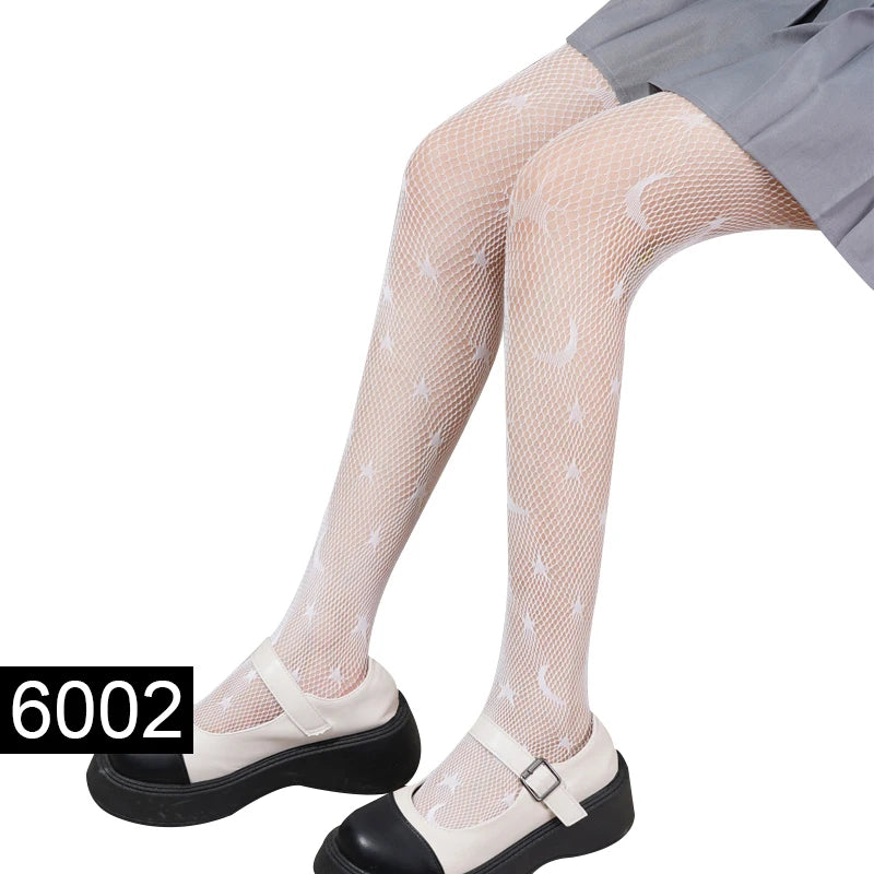 Women Sexy Pantyhose Mesh Fishnet Nylon Tights Long Body Stockings Jacquard Step Foot Fashion Seam Lingerie Ladies Black Hosiery