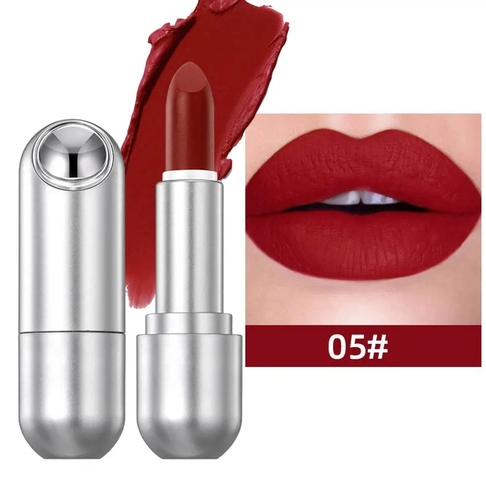 Matte Lipstick Red Lipstick Smudge-Proof High Pigment Lip Stick Velvet Nude Lipstick Pencil Sexy Red Brown Pigments Lips Makeup - Seprincess