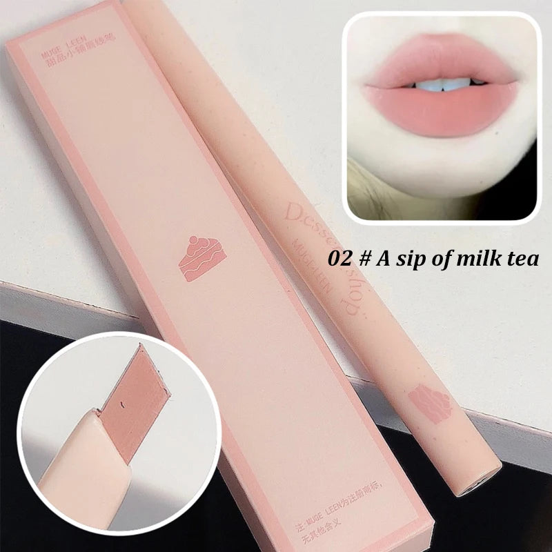 Dessert Lip Liner Automatic rotating waterproof lasting no color outline lip lipstick pen - Seprincess