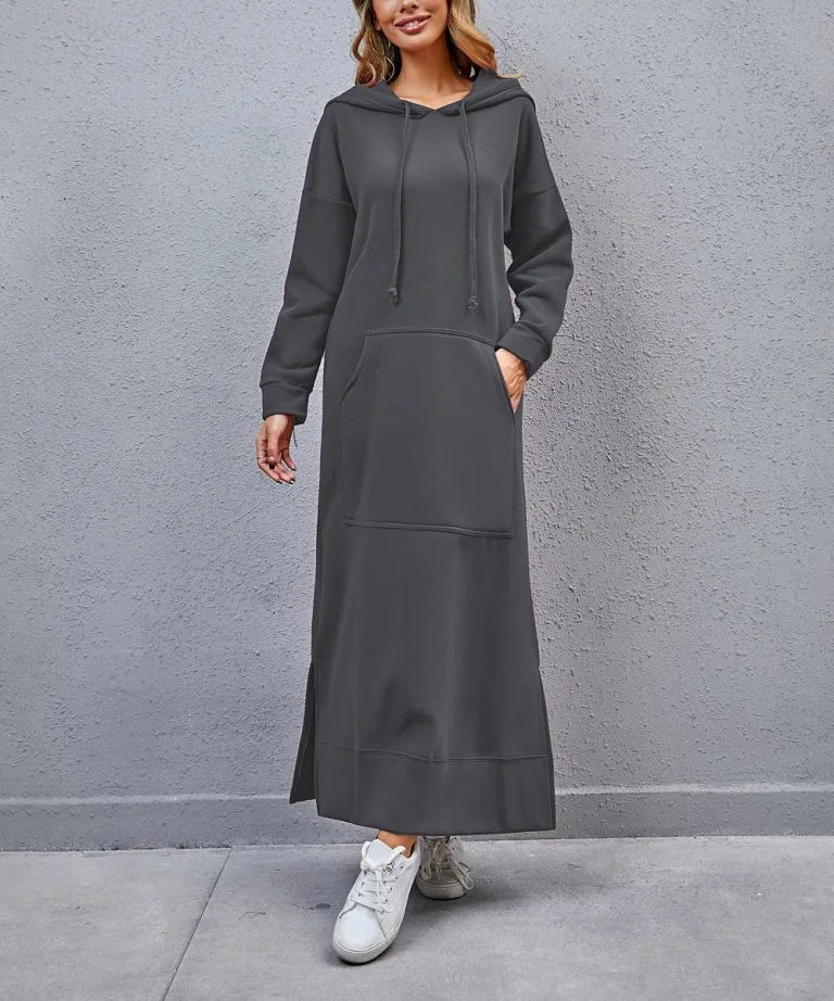 Turkey Hooded Tracksuit Maxi Dress Women Muslim Arab Striped Jogging Sports Long Dress Walk Wear Musulman Islamic Clothing 4XL - Seprincess