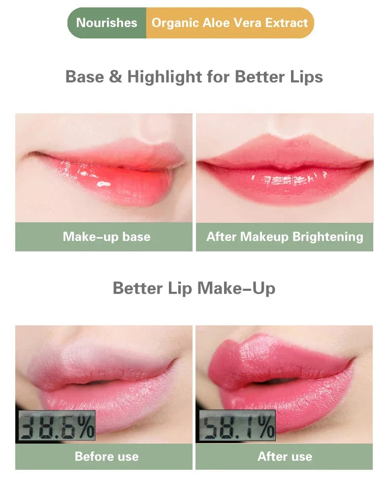 1PCS Aloe Vera Moisturizing Lip Color Changing Lipstick Long Lasting Not Easy To Fade Moisturizing Color Nourishing Lip Balm - Seprincess