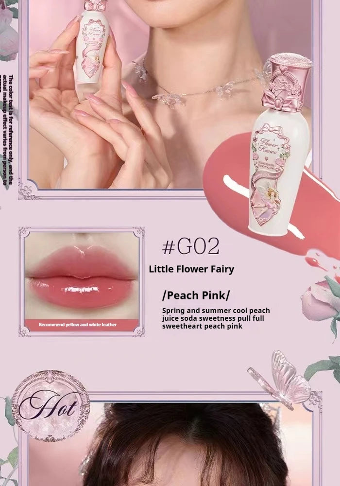 Flower Knows Midsummer Night Lipgloss Mermaid Rococo Lipstick Mask Mirror Rendering Long Lasting Lovely Lipstick - Seprincess