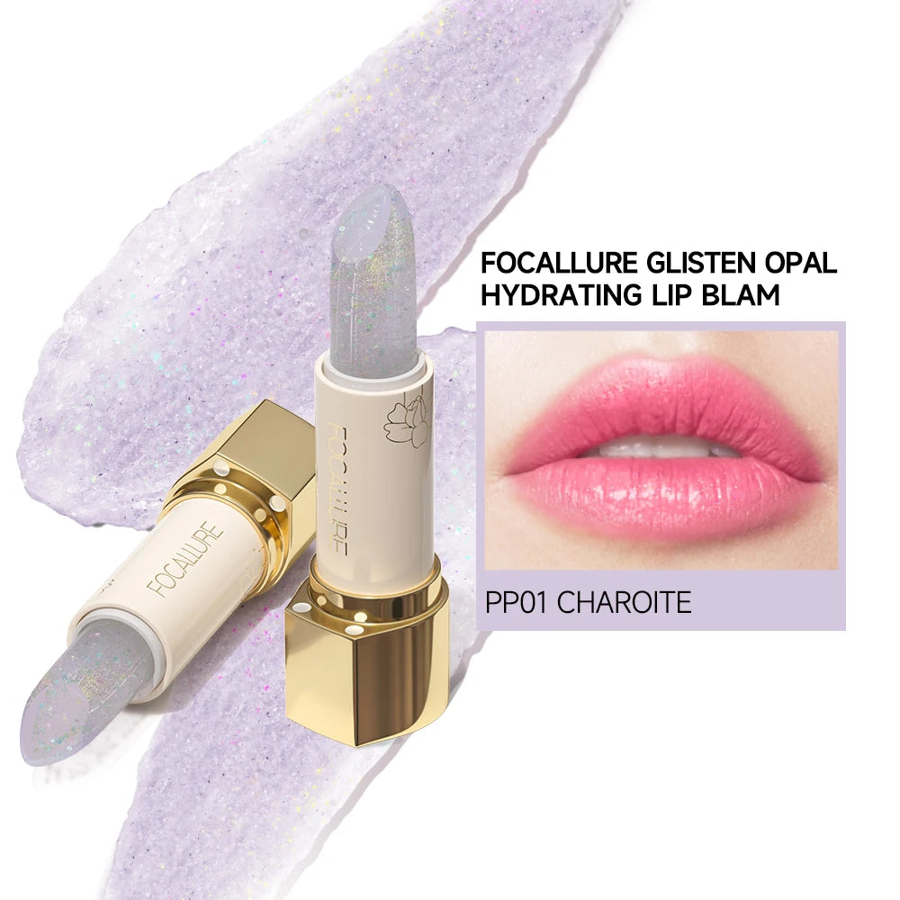 FOCALLURE Glitter Lip Balm 8 Colors Shimmer Lips Plumper Moisturizing Lipstick Long Lasting Waterproof Lip Care Makeup Cosmetics - Seprincess