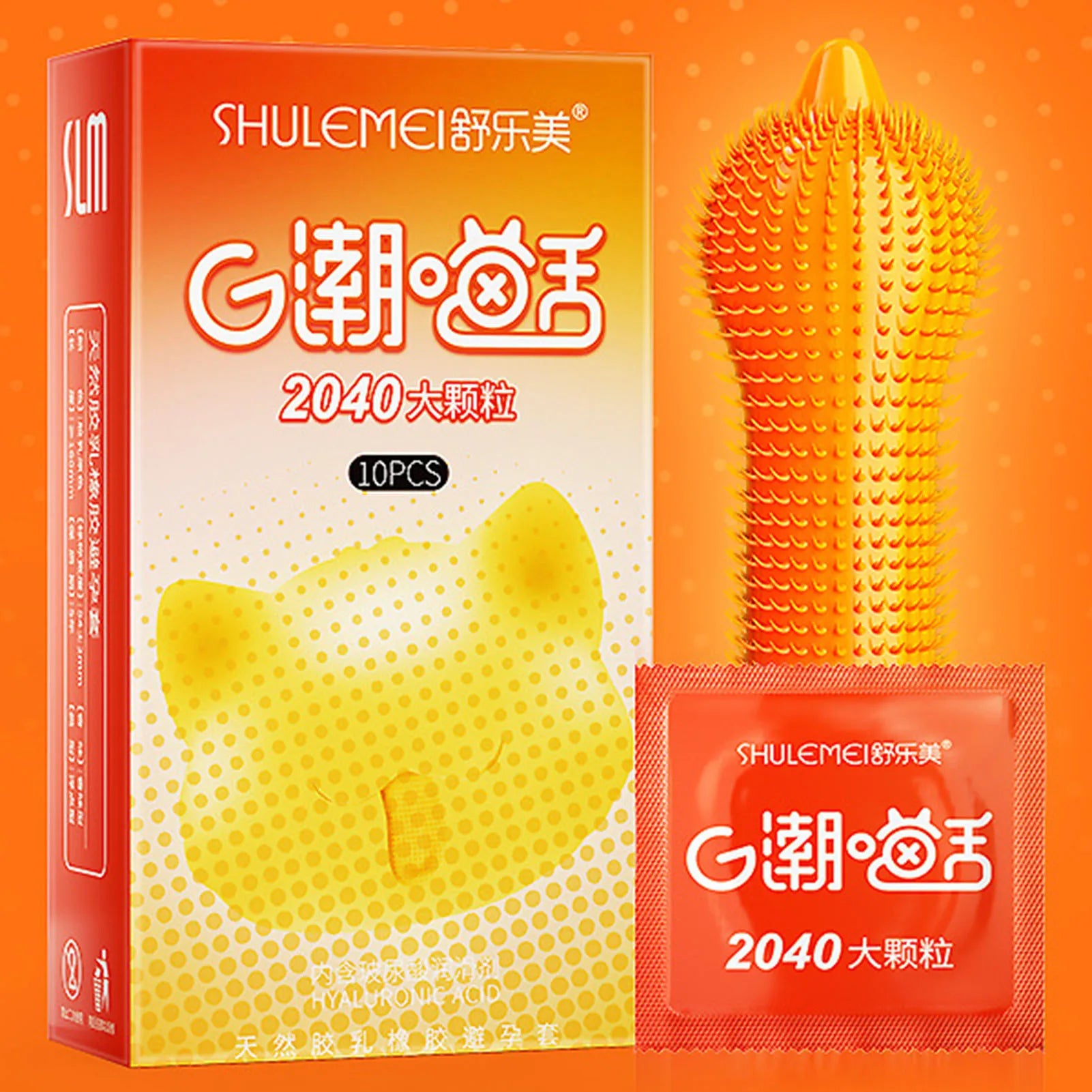 Large Spikes Condoms 2040 Granules like Cats Tongue High Stimulation Sex Toys Women G-dot Spot Tendrils Adult Orgasm Sexshop 18+ - Seprincess