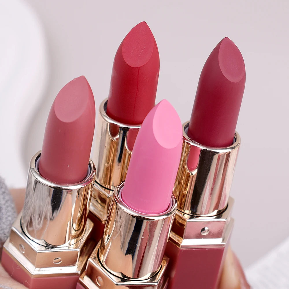 6 Colors Matte Lipstick Waterproof Velvet Nude Pink Lip Stick Pen Lasting Non-stick Cup Red Lip Glaze Sexy Lips Makeup Cosmetics - Seprincess