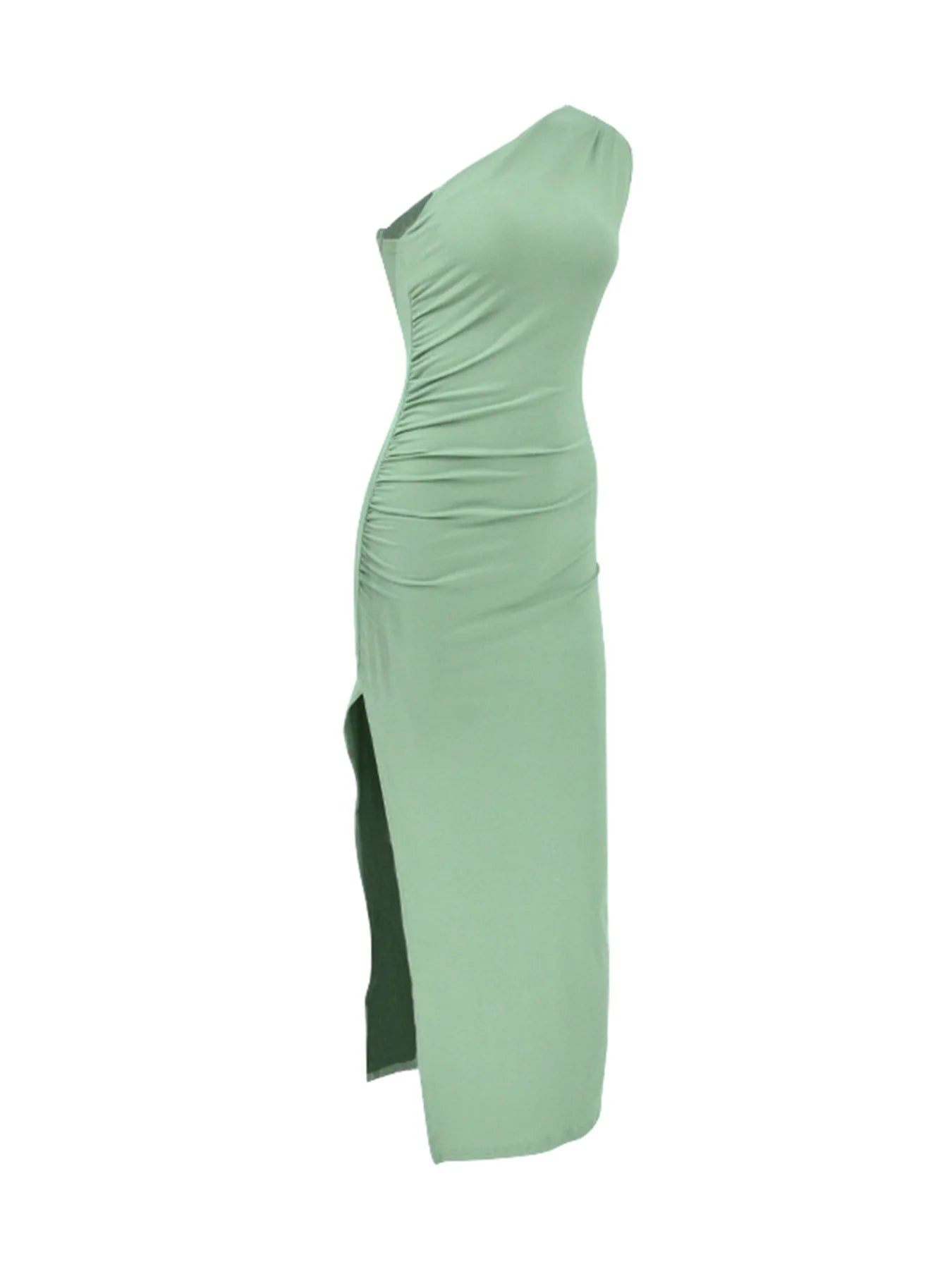 Green Dress Women Fashion Sexy Split Sleeveless Backless Slim Maxi Dress Female Casual Club Elegant Lady Evening Party Dresses - Seprincess