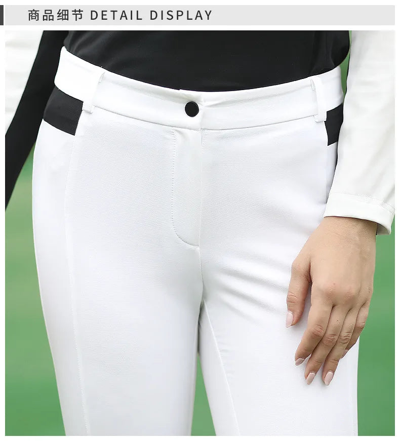 PGM Autumn Winter Ladies Golf Pants Women High Elasticity Sport Trousers Slim Fit Golf/Tennis Pants Warm Windproof Golf Clothing