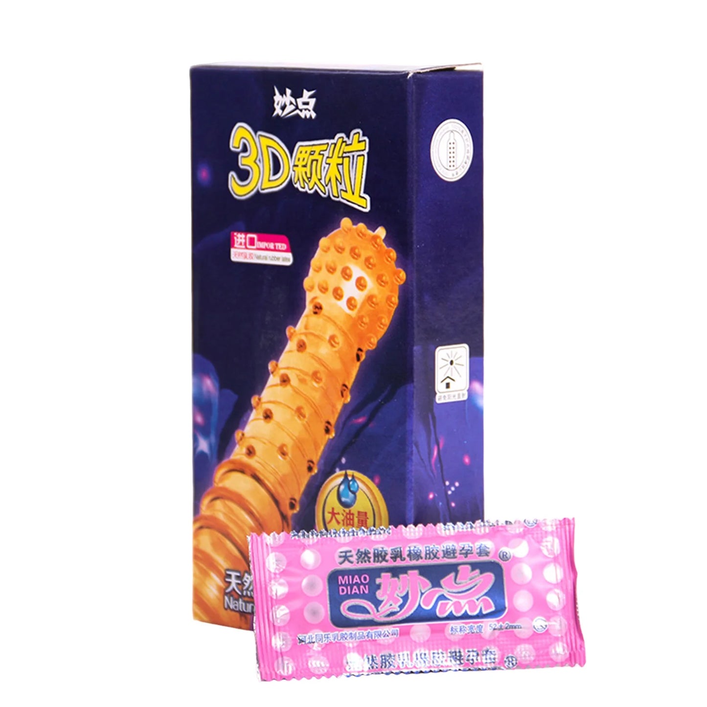 G spot Condoms 10PCS Particles for long sex Delay Ejaculation thin Condoms Big dotted Stimulation Penis Sleeves Adult Sex Toys - Seprincess