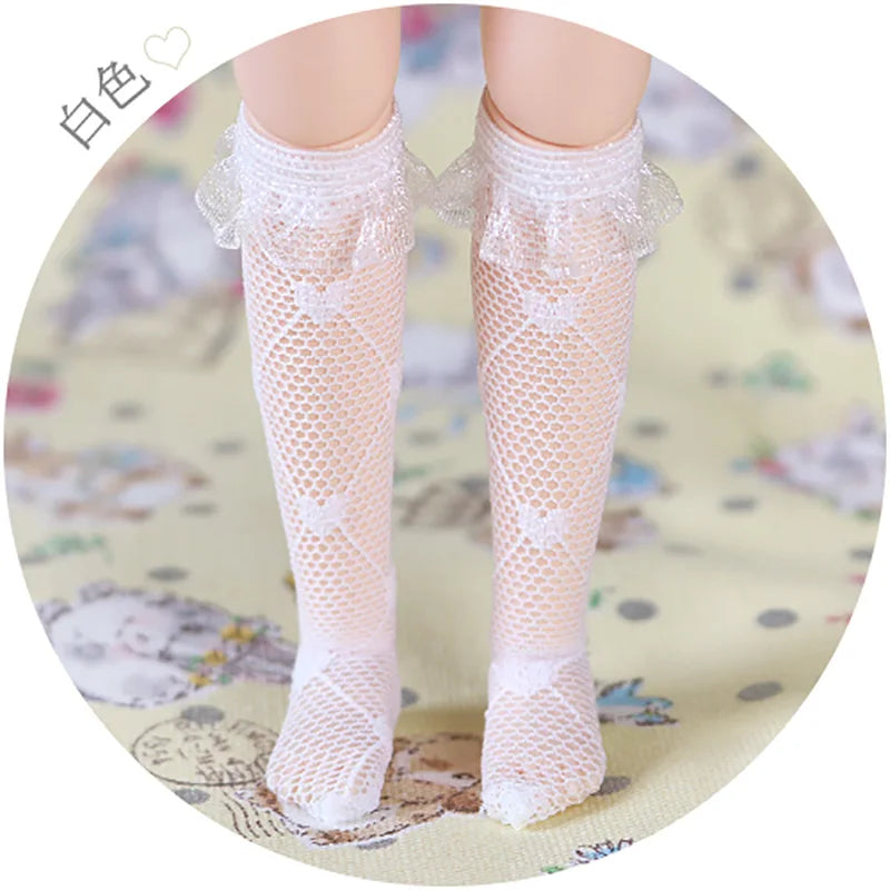 Blyth Dolls Lace Socks Knee Highs Socks Stocking for 1/6 Doll Clothes accessories(fit Azone, Pullip,Barbies, Blyth, 1/6 Doll)