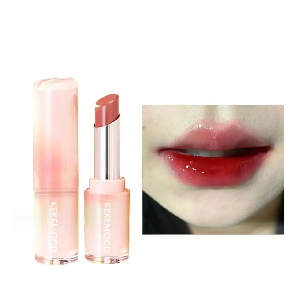 Jelly Lipstick For Kekemood Moisturizing Mirror Water Light Solid Lip Gloss Glass Tea Red Brown Lip Glaze Tint Makeup Cosme Q6S3 - Seprincess