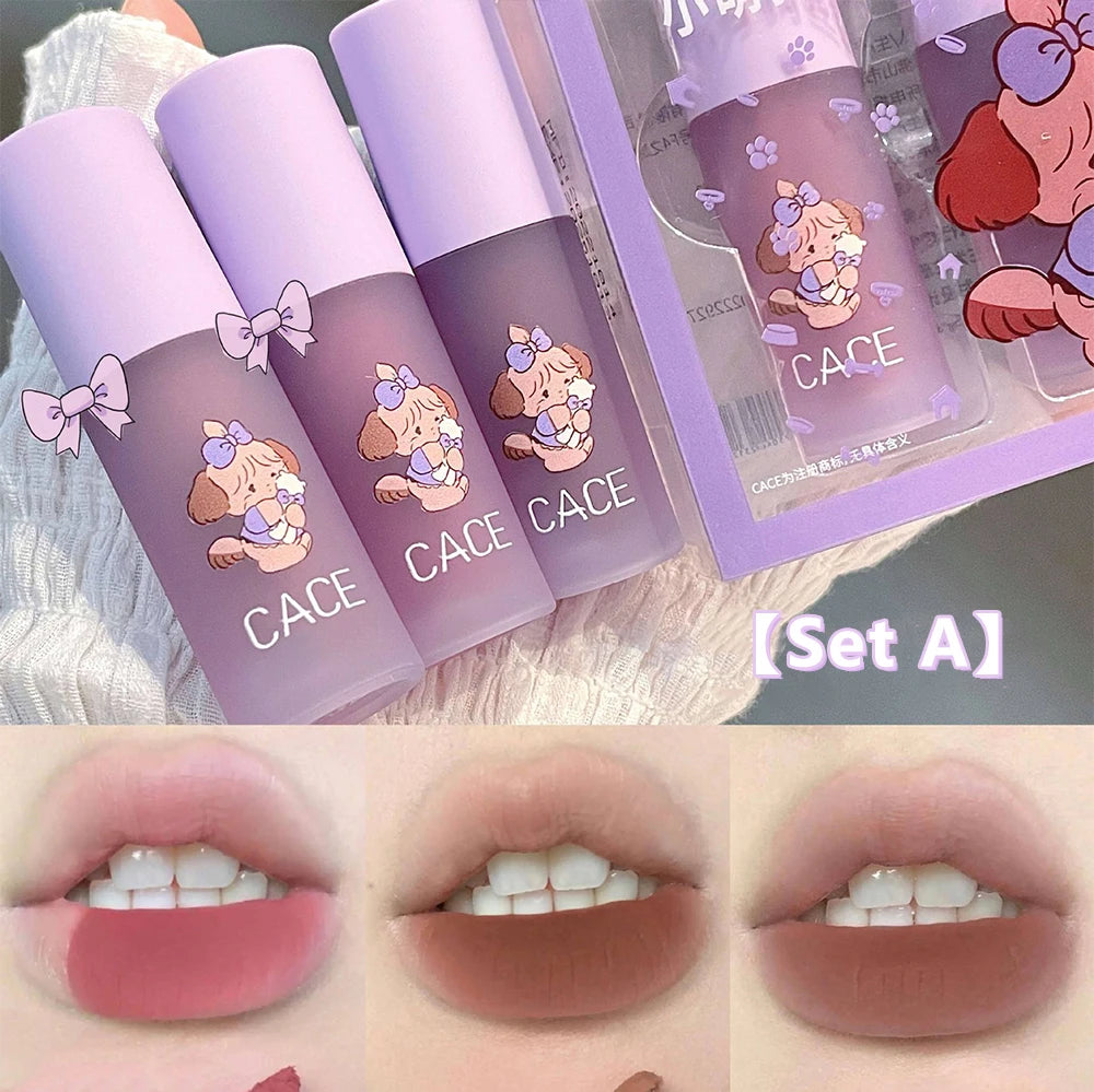 Matte Velvet Lip Gloss Long Lasting Lip Mud Tint Blush Non-stick Cup Waterproof Lipstick Female Makeup Korean Cosmetic Sets - Seprincess