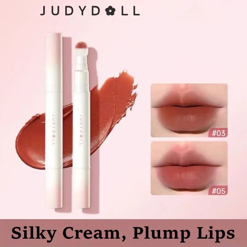 Judydoll Matte Lipstick Silky Lip Powder Cream Waterproof Long Lasting Velvet Lip Glaze Plump Lips - Seprincess